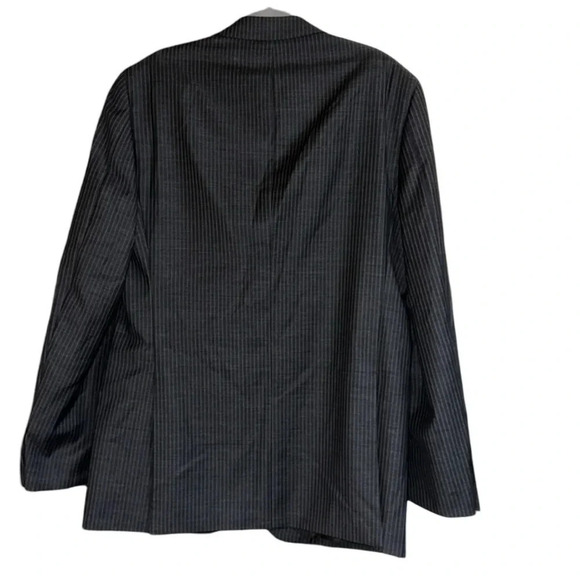 John Varvatos Gray Striped Wool Blazer Suit Jacket Size 40L - Picture 4 of 10